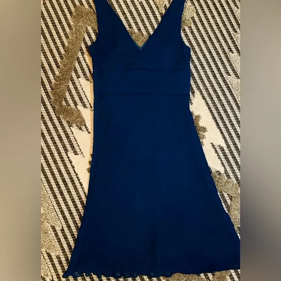J Crew silk mini dress midnight blue sleeveless dress 💙 - Picture 6 of 6